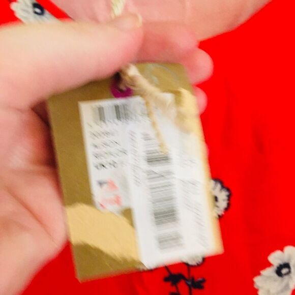 Joules Alison Red Sheath Dress Floral 3/4 Sleeve - Picture 4 of 4